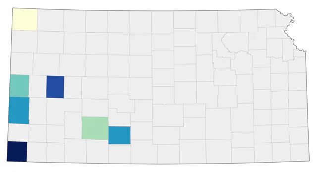 Cassin's Vireo county map