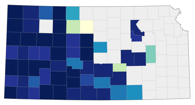 Chestnut-collared Longspur county map