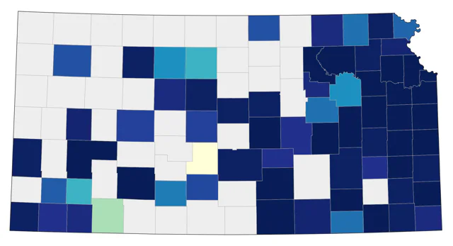 Chestnut-sided Warbler county map