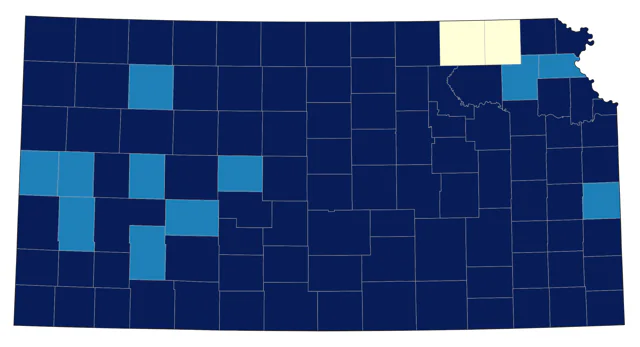 Clay-colored Sparrow county map