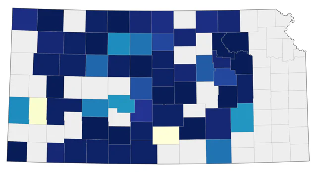 Common Poorwill county map