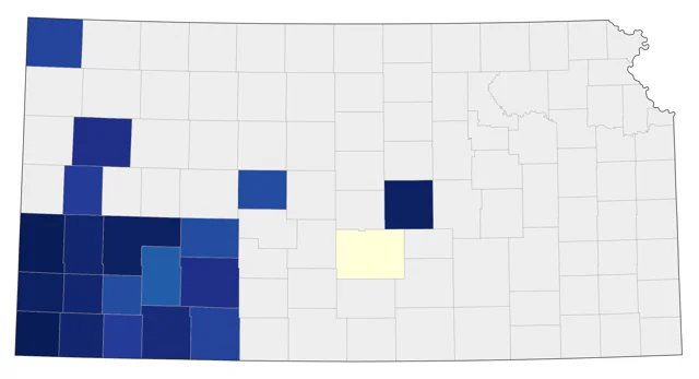 Curve-billed Thrasher county map