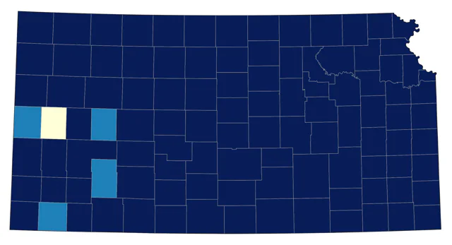 Downy Woodpecker county map