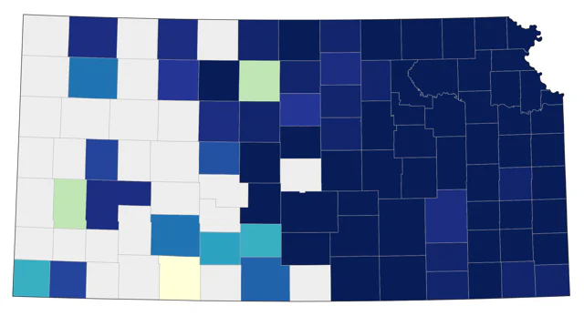 Eastern Towhee county map
