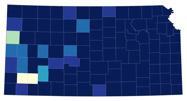 Field Sparrow county map
