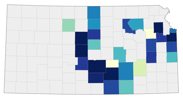 Glaucous Gull county map