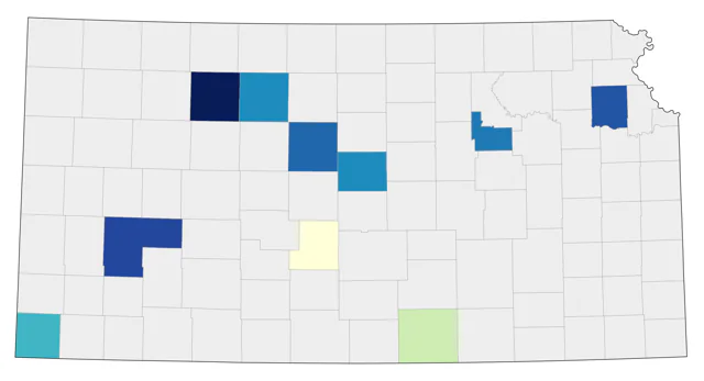 Golden-crowned Sparrow county map