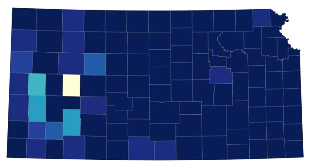 Gray Catbird county map