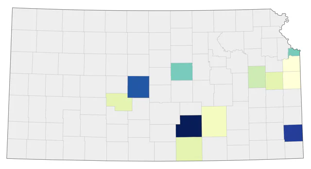 Graylag Goose county map