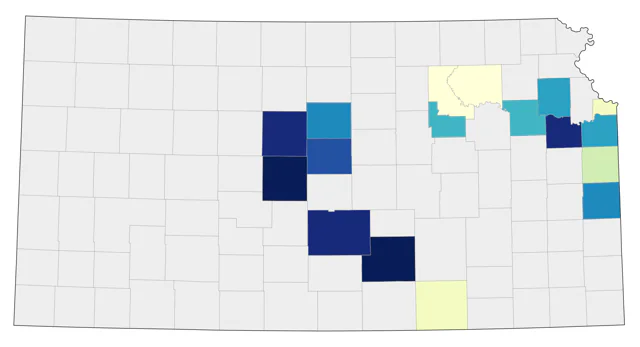 Great Black-backed Gull county map