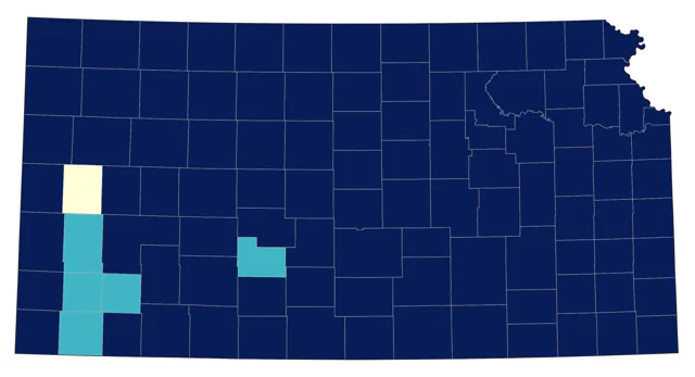 Great Blue Heron county map
