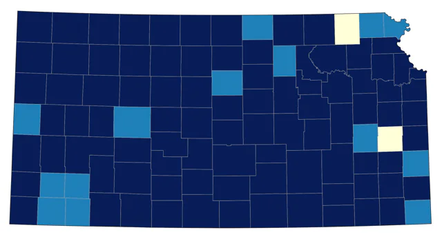 Great Horned Owl county map