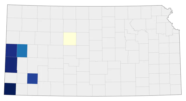 Hammond's Flycatcher county map