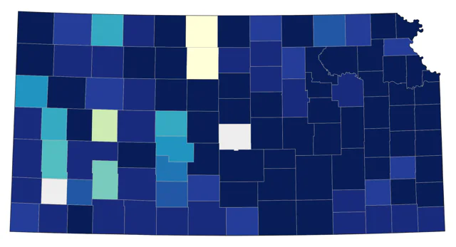 Hooded Merganser county map