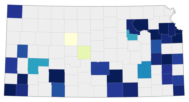 Hooded Warbler county map