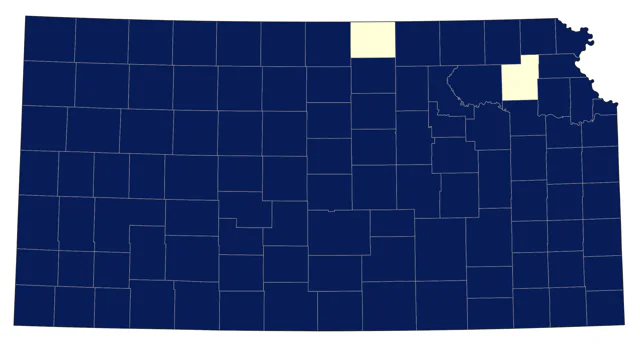 Horned Lark county map