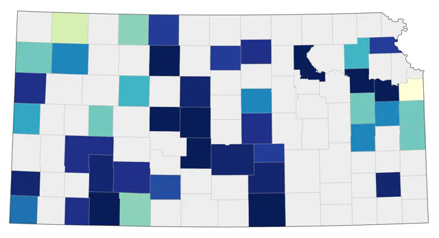 Hudsonian Whimbrel county map