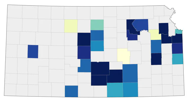 Iceland Gull county map