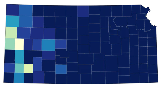 Indigo Bunting county map