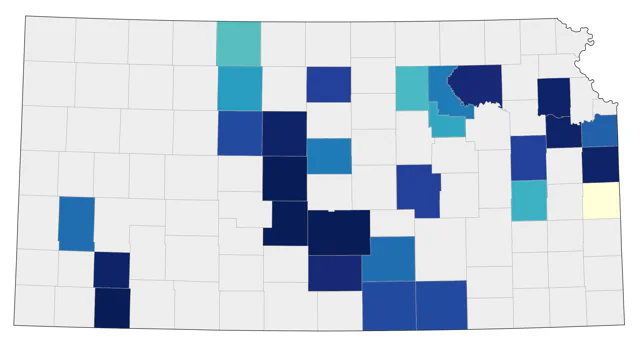 Laughing Gull county map