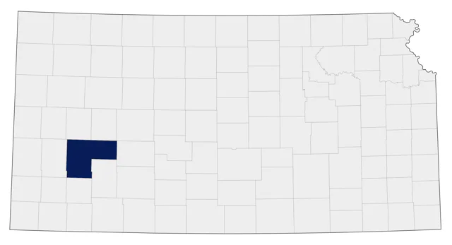Lawrence's Goldfinch county map