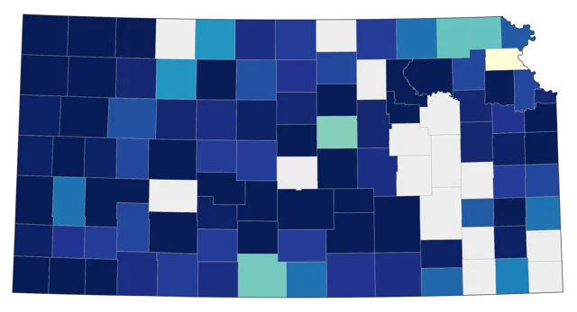 Lazuli Bunting county map