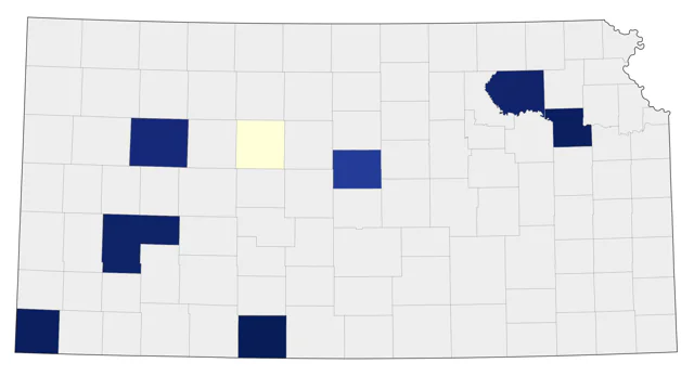 Lewis's Woodpecker county map