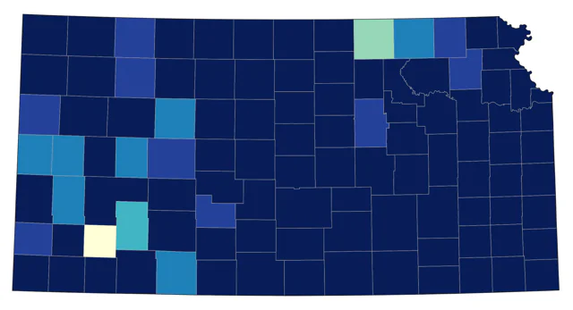 Lincoln's Sparrow county map