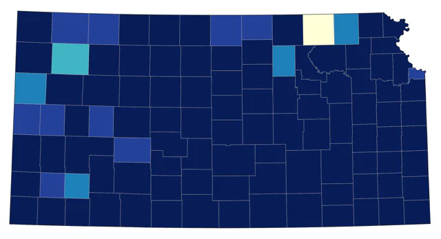 Loggerhead Shrike county map