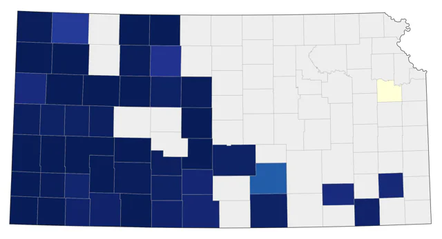 Long-billed Curlew county map