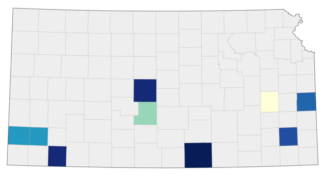 Mottled Duck county map