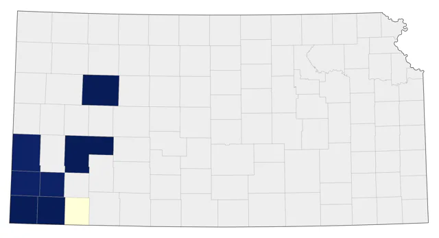 Mountain Chickadee county map