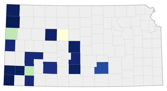 Mountain Plover county map