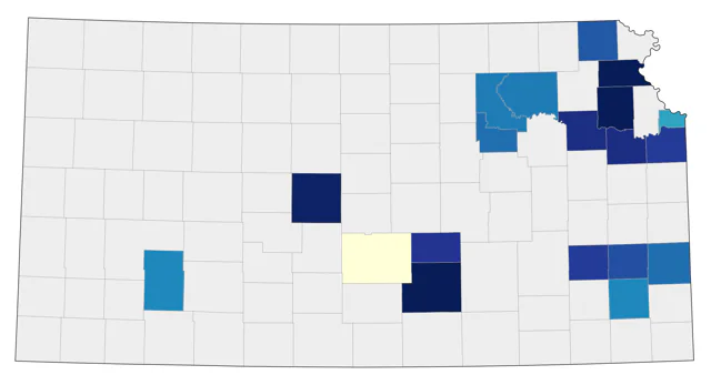 Mute Swan county map
