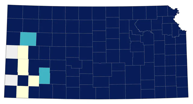 Northern Cardinal county map