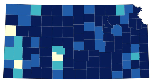 Northern Pintail county map