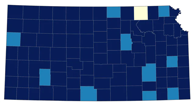 Northern Shoveler county map