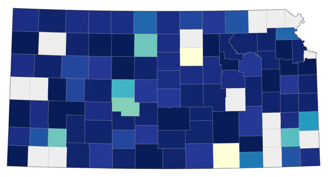 Northern Shrike county map