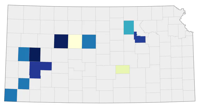 Pine Grosbeak county map