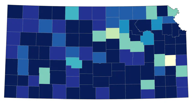 Pine Siskin county map