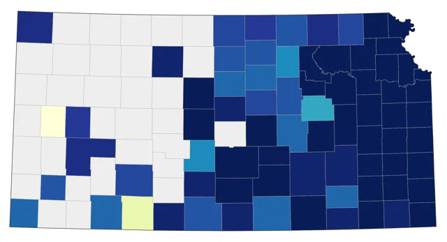 Purple Finch county map