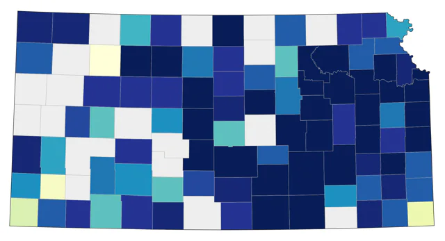 Red-breasted Merganser county map