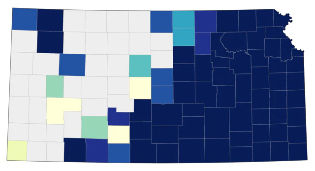 Red-shouldered Hawk county map
