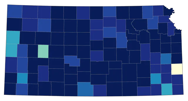 Redhead county map