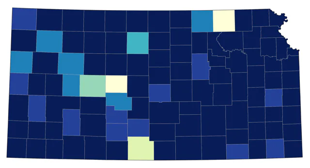 Ring-billed Gull county map