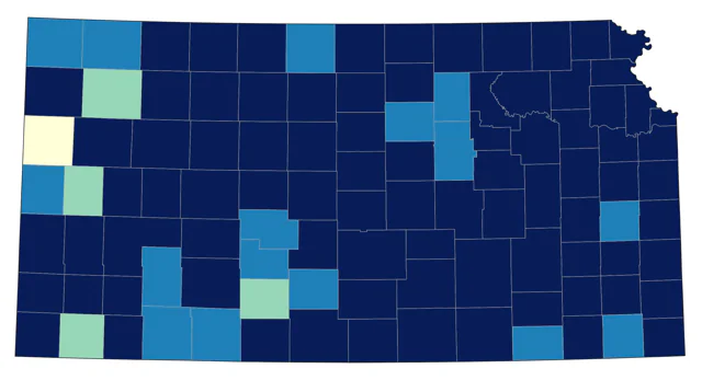 Ring-necked Duck county map