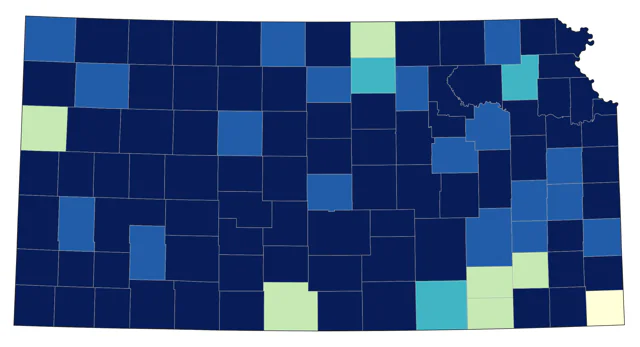 Ruddy Duck county map