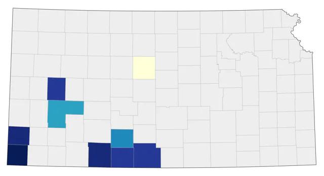 Rufous-crowned Sparrow county map