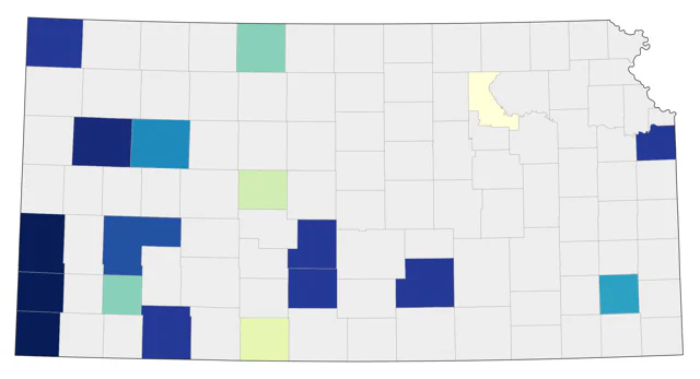 Sage Thrasher county map