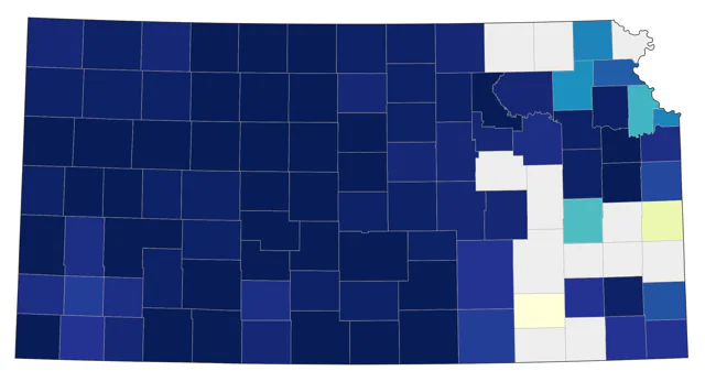 Sandhill Crane county map